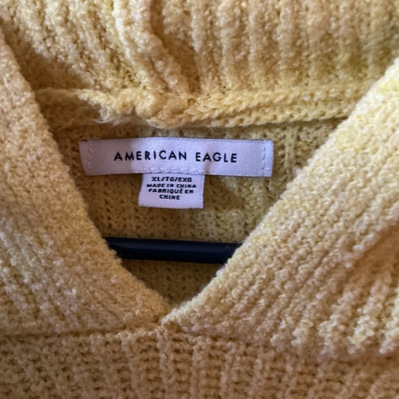 American Eagle Outfitters Yellow Hooded Sweater - Picture 2 of 2